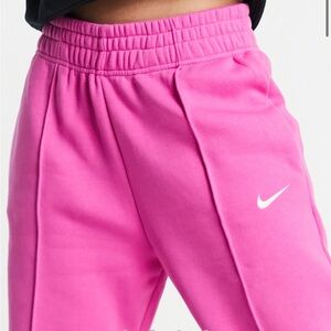 Hot pink nike sweatpants
